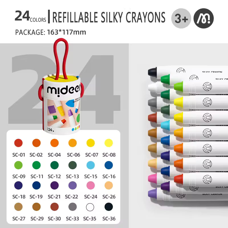 Mideer Silky Crayons