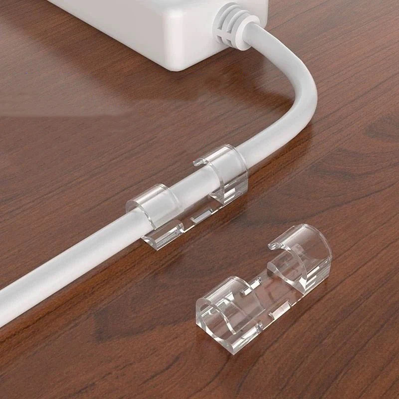 Transparent Cable Organizer Clips