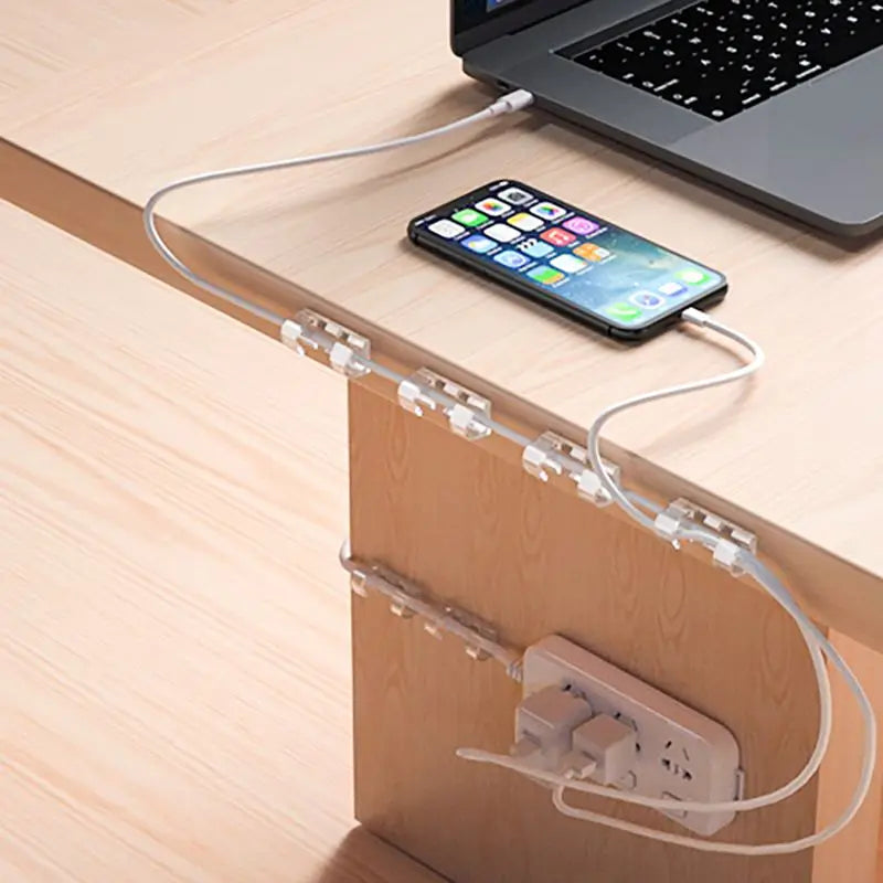 Transparent Cable Organizer Clips