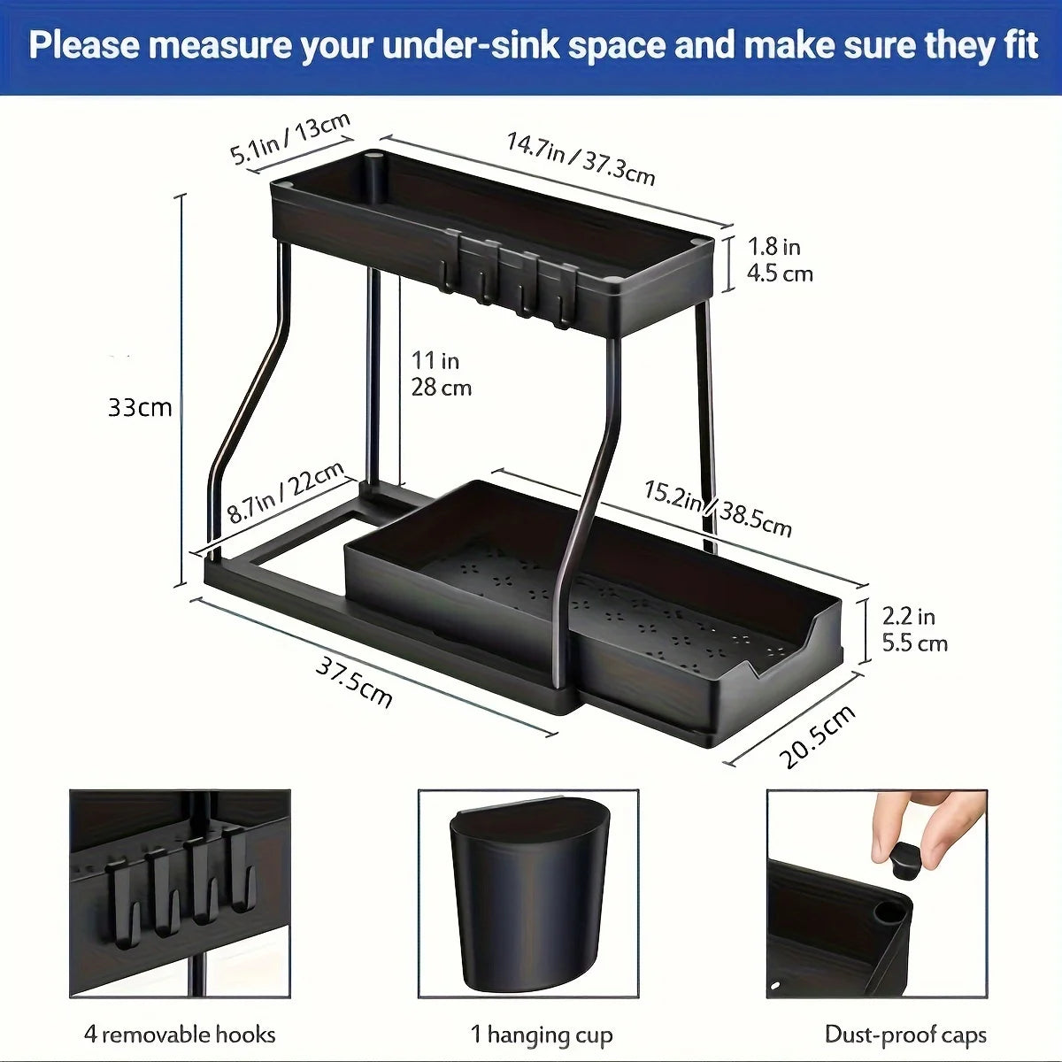 Under Sink Organizer Drawer