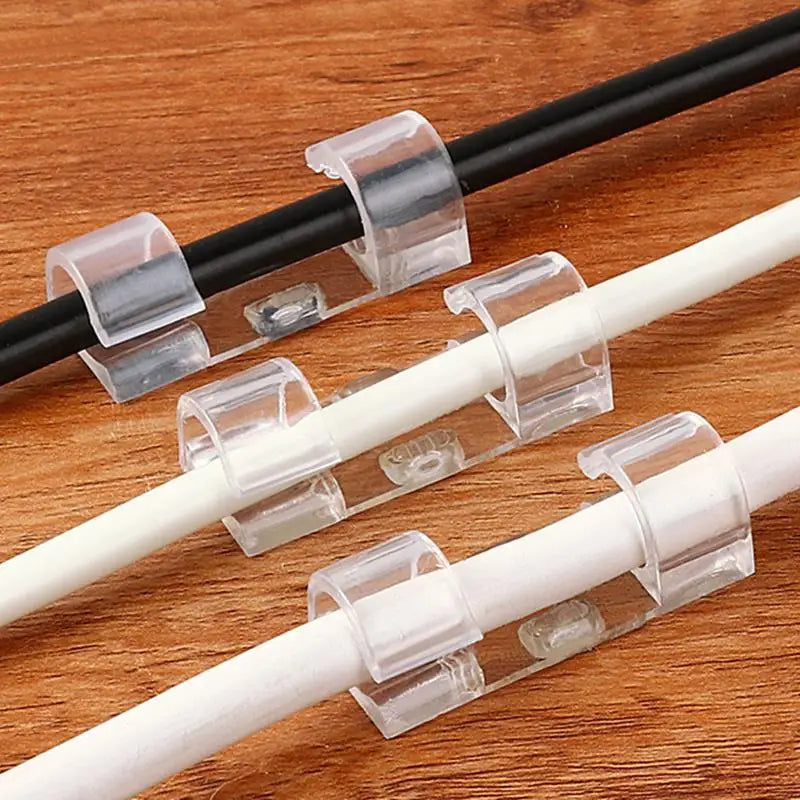 Transparent Cable Organizer Clips
