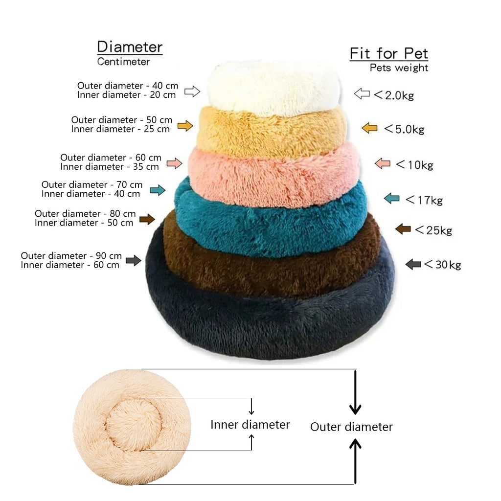 Soft Plush Cat Bed