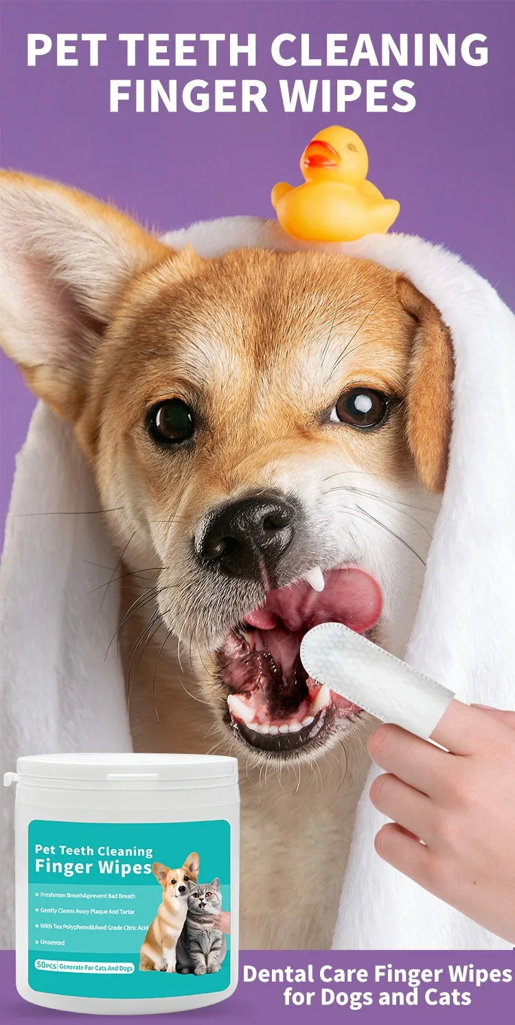Pet Finger Tooth Wipes