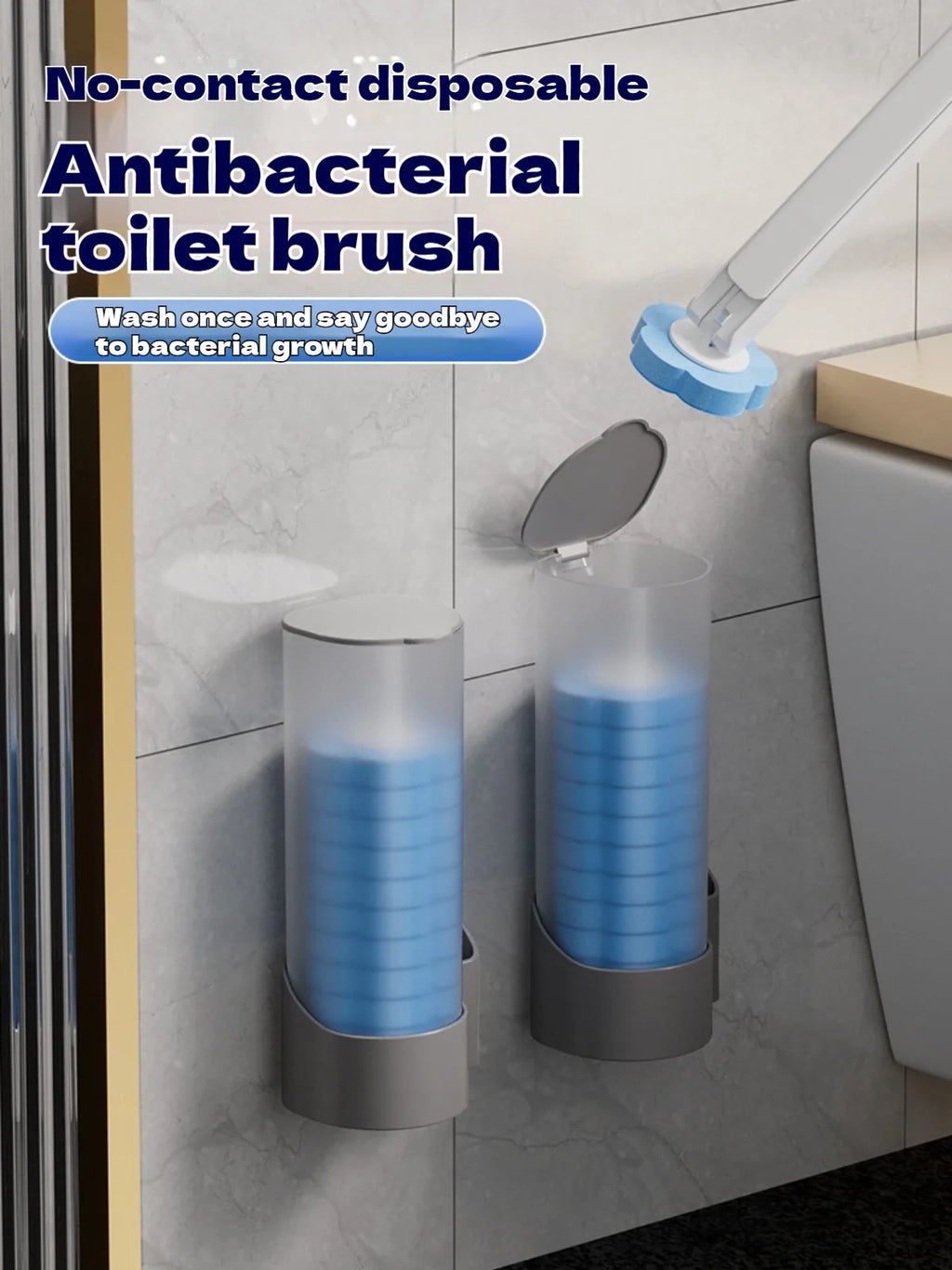 Disposable Toilet Brush Set