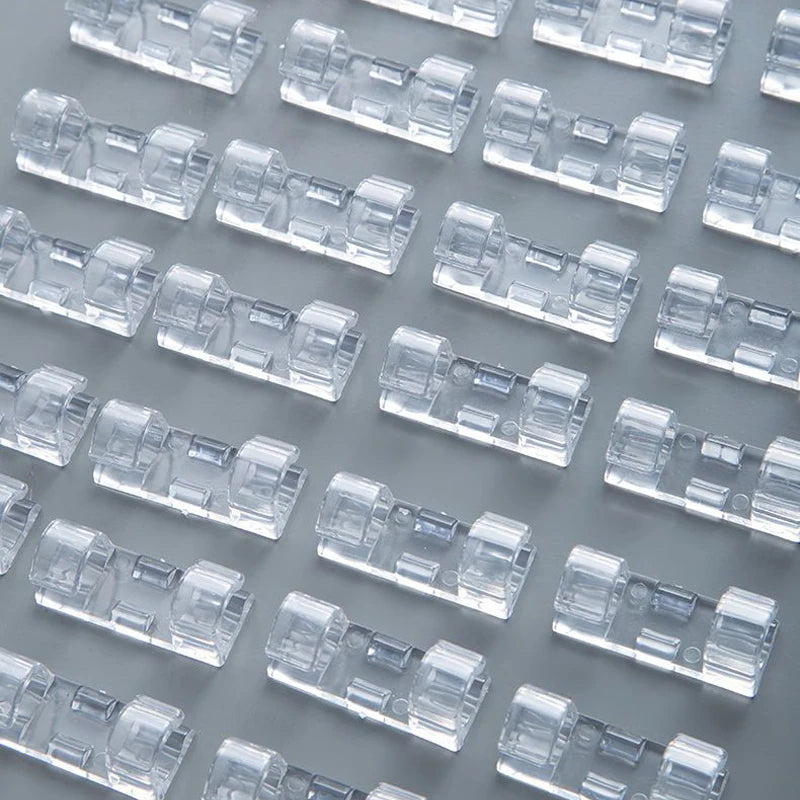 Transparent Cable Organizer Clips