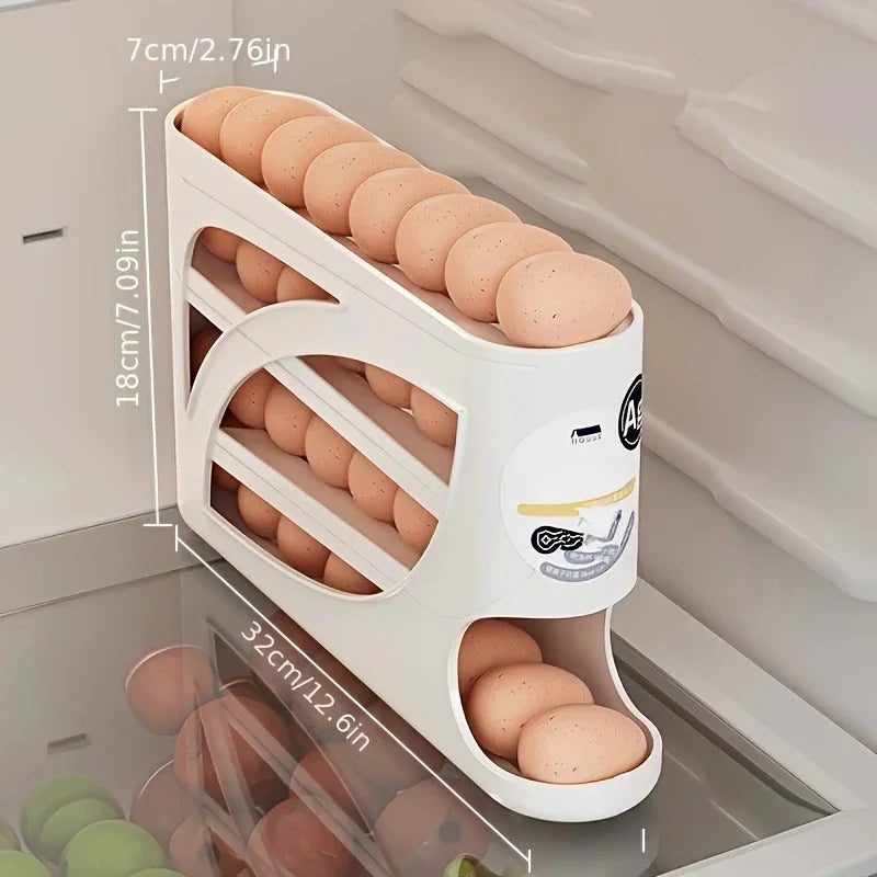 3-Tier Rolling Egg Organizer