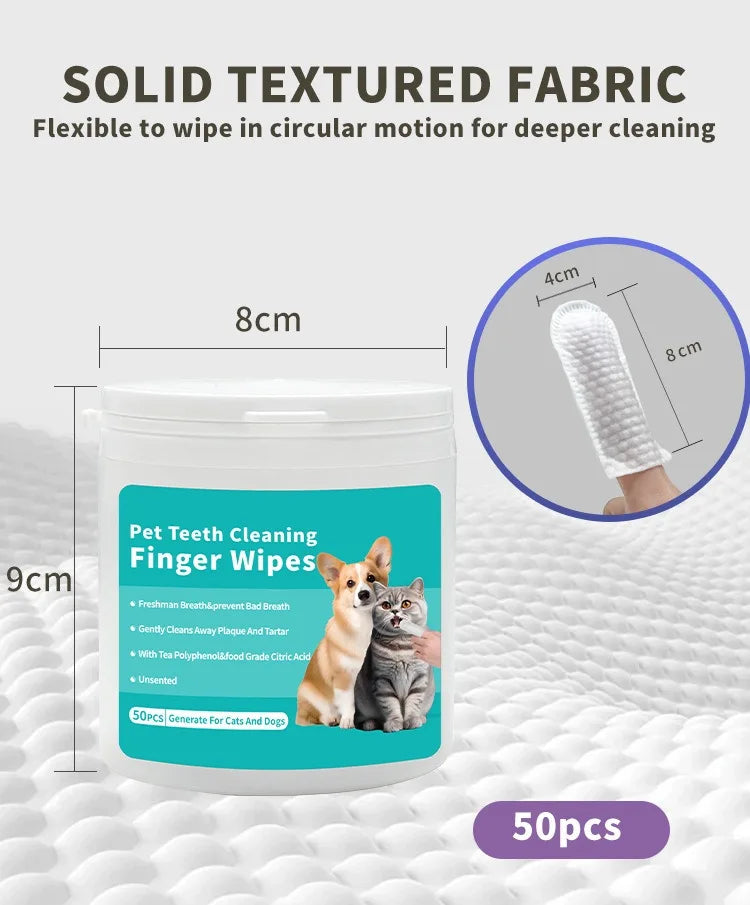 Pet Finger Tooth Wipes