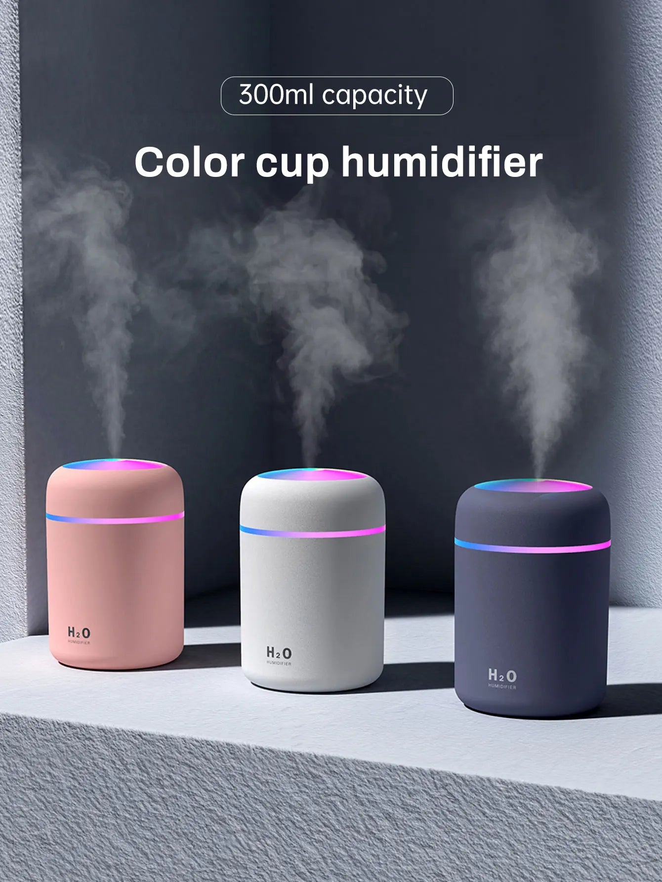 300ml Color Light Aroma Humidifier