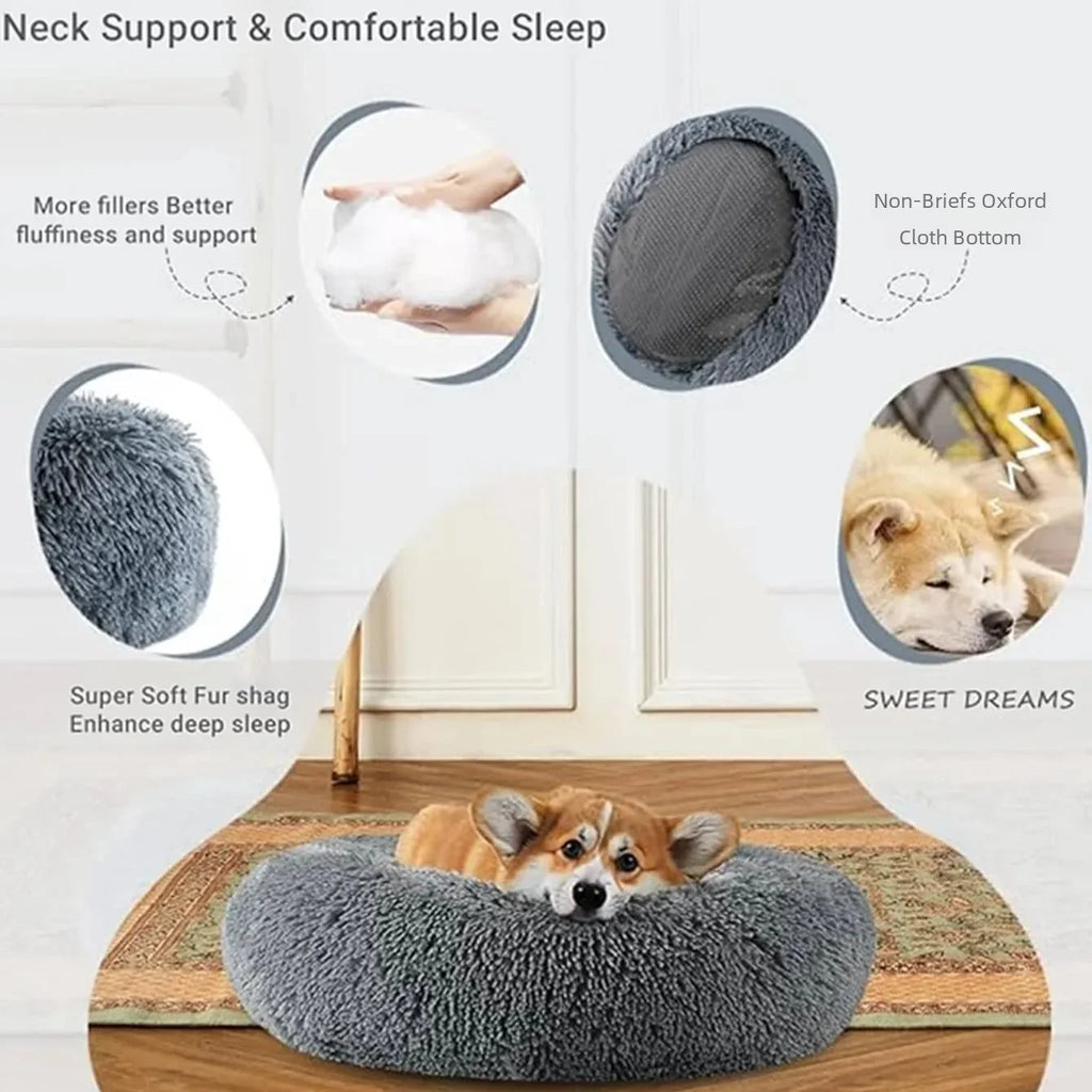 Soft Plush Cat Bed