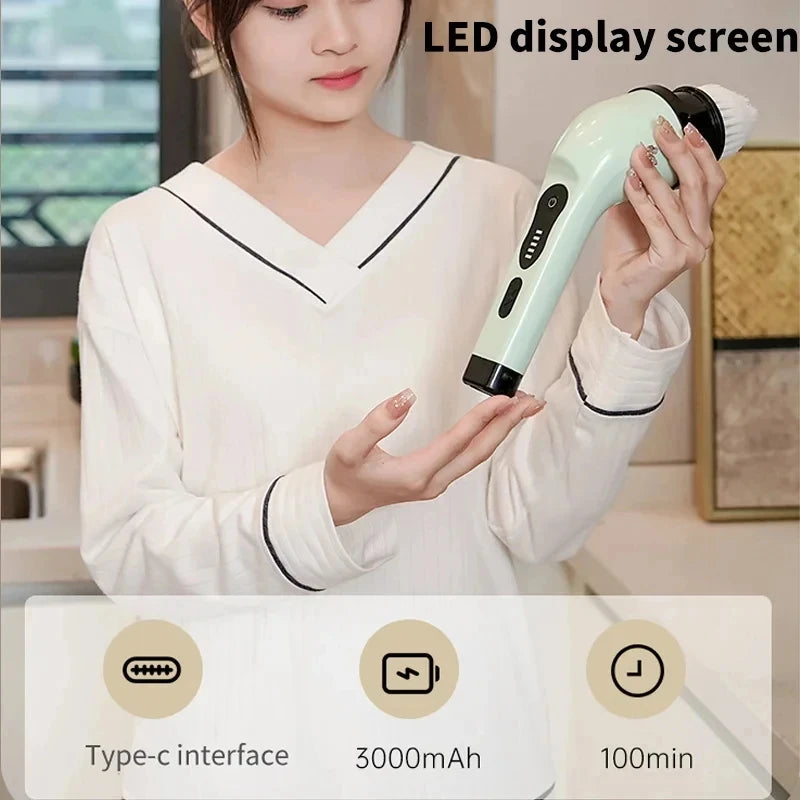 Cordless Electric Spin Scrubber