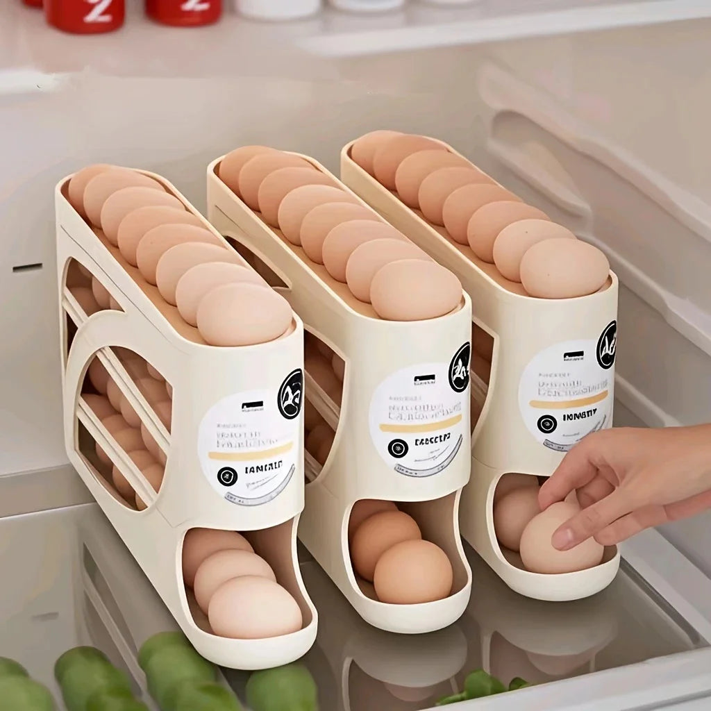 3-Tier Rolling Egg Organizer