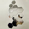 Hexagon Mirror Wall Stickers