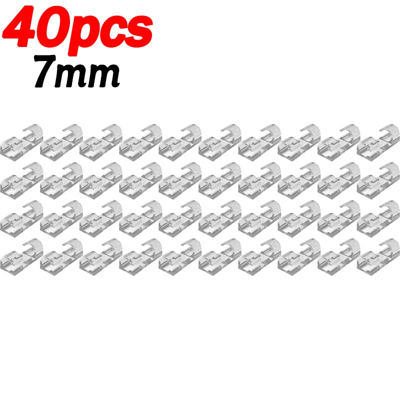 Transparent Cable Organizer Clips