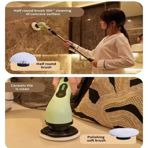 Cordless Electric Spin Scrubber