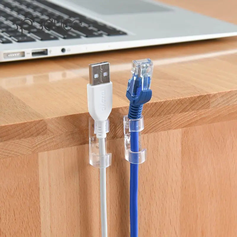 Transparent Cable Organizer Clips