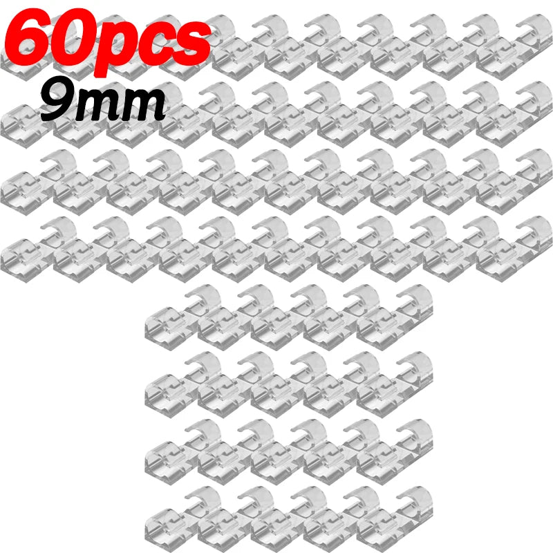 Transparent Cable Organizer Clips
