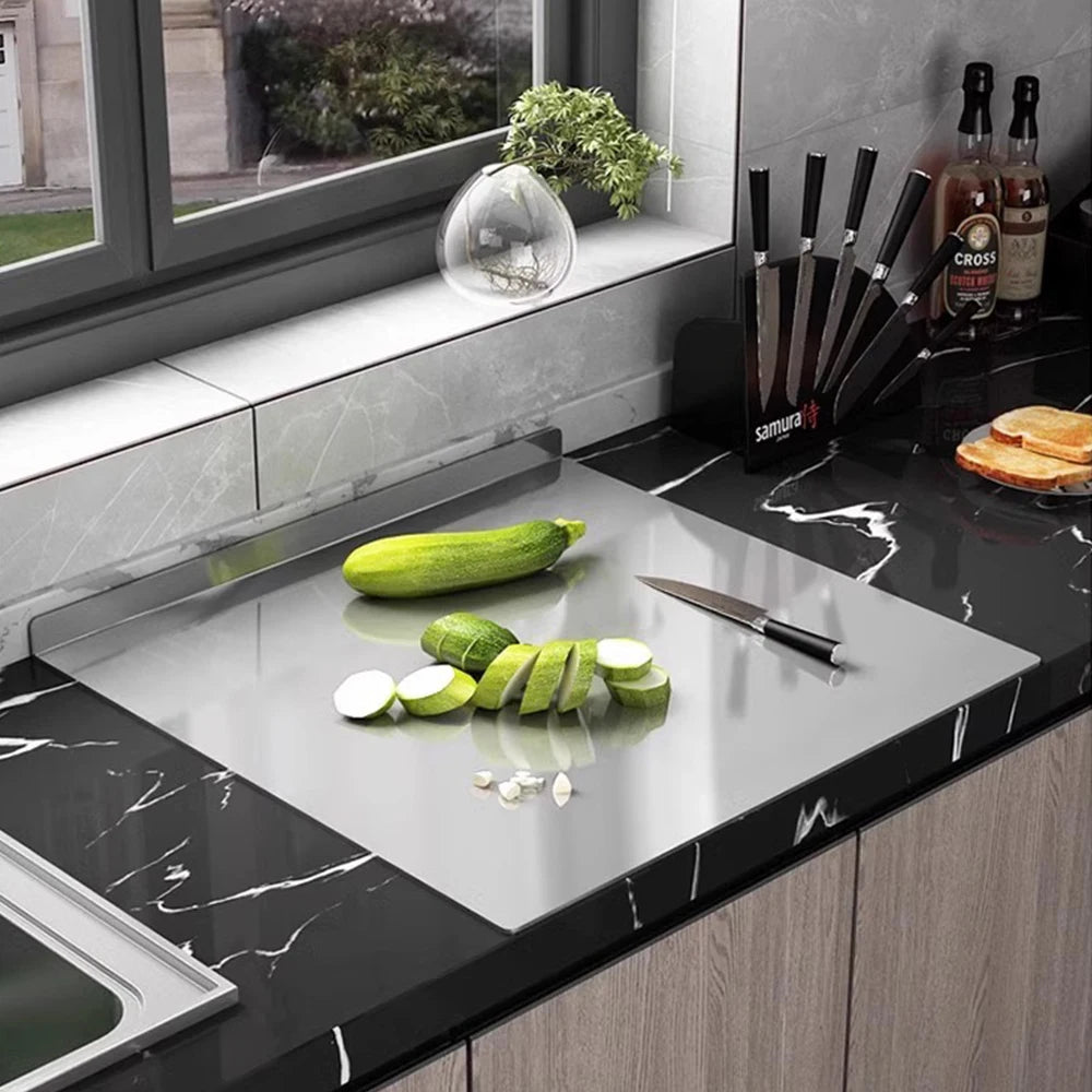 Double-Sided Stainless Steel Cutting Board