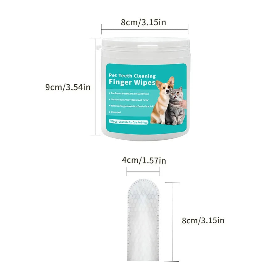 Pet Finger Tooth Wipes