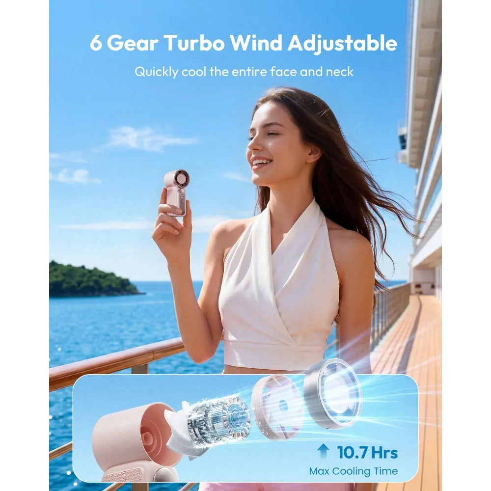 6-Speed Handheld Mini Fan