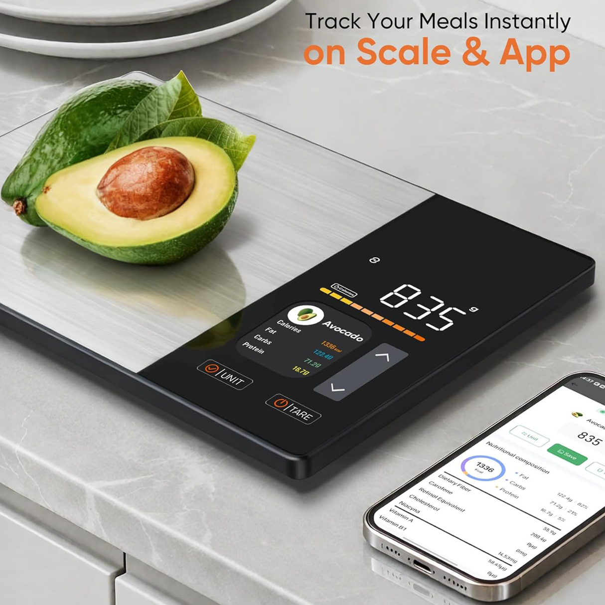 Smart Nutrition Food Scale with App Tracking