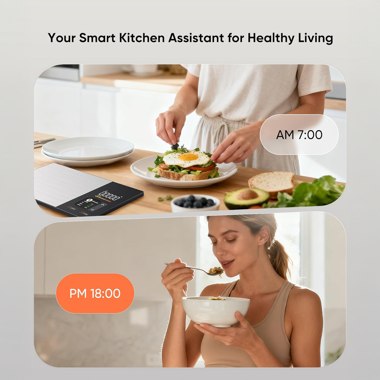 Smart Nutrition Food Scale with App Tracking