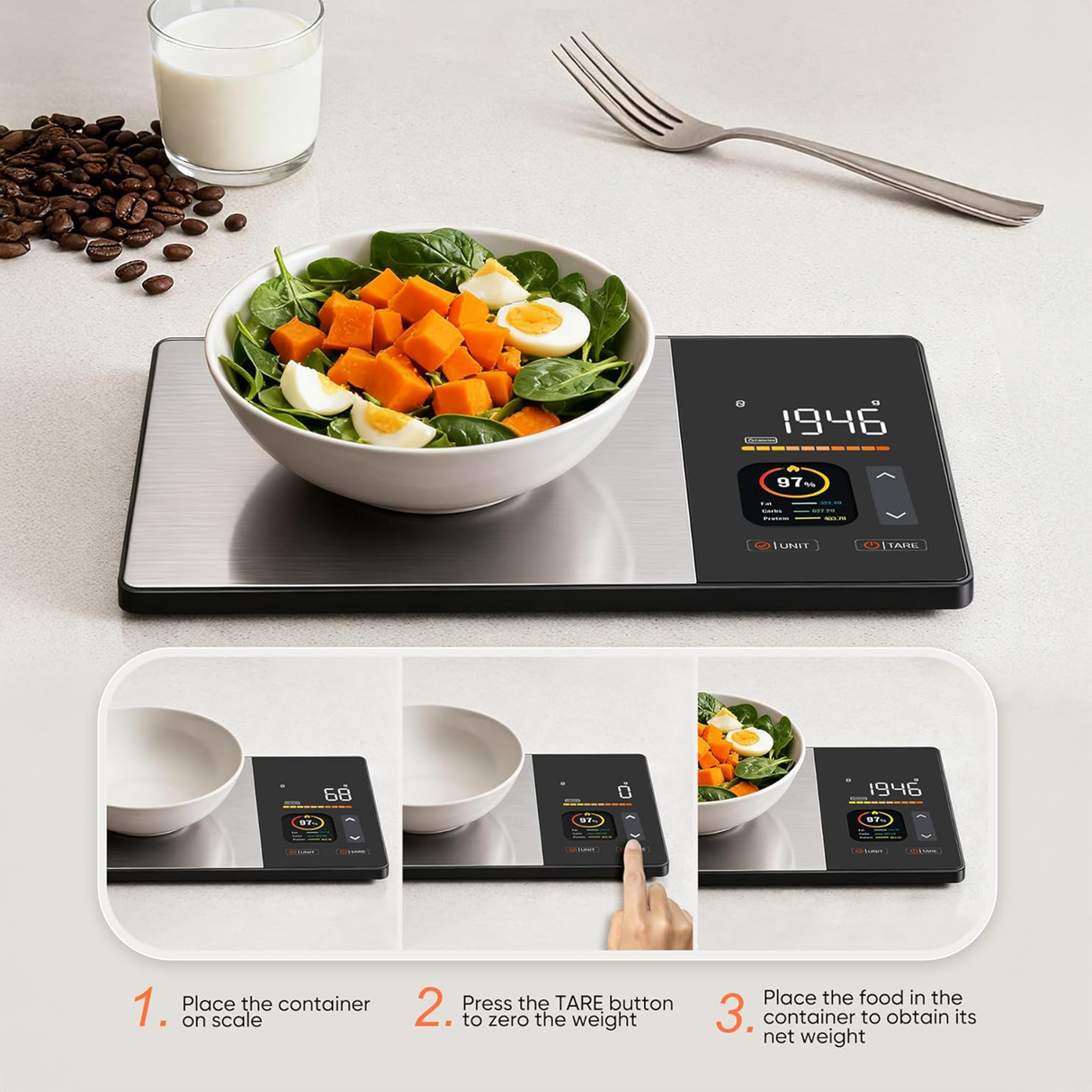 Smart Nutrition Food Scale with App Tracking